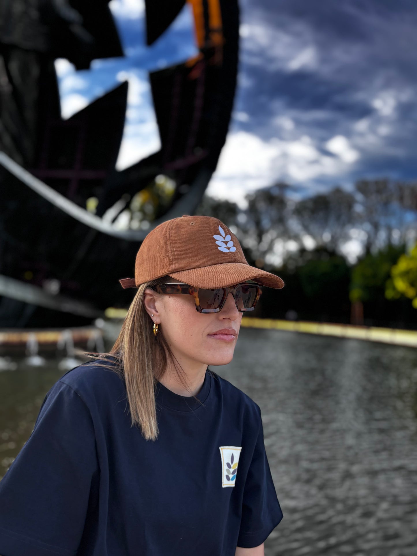 Gorra espiga camel