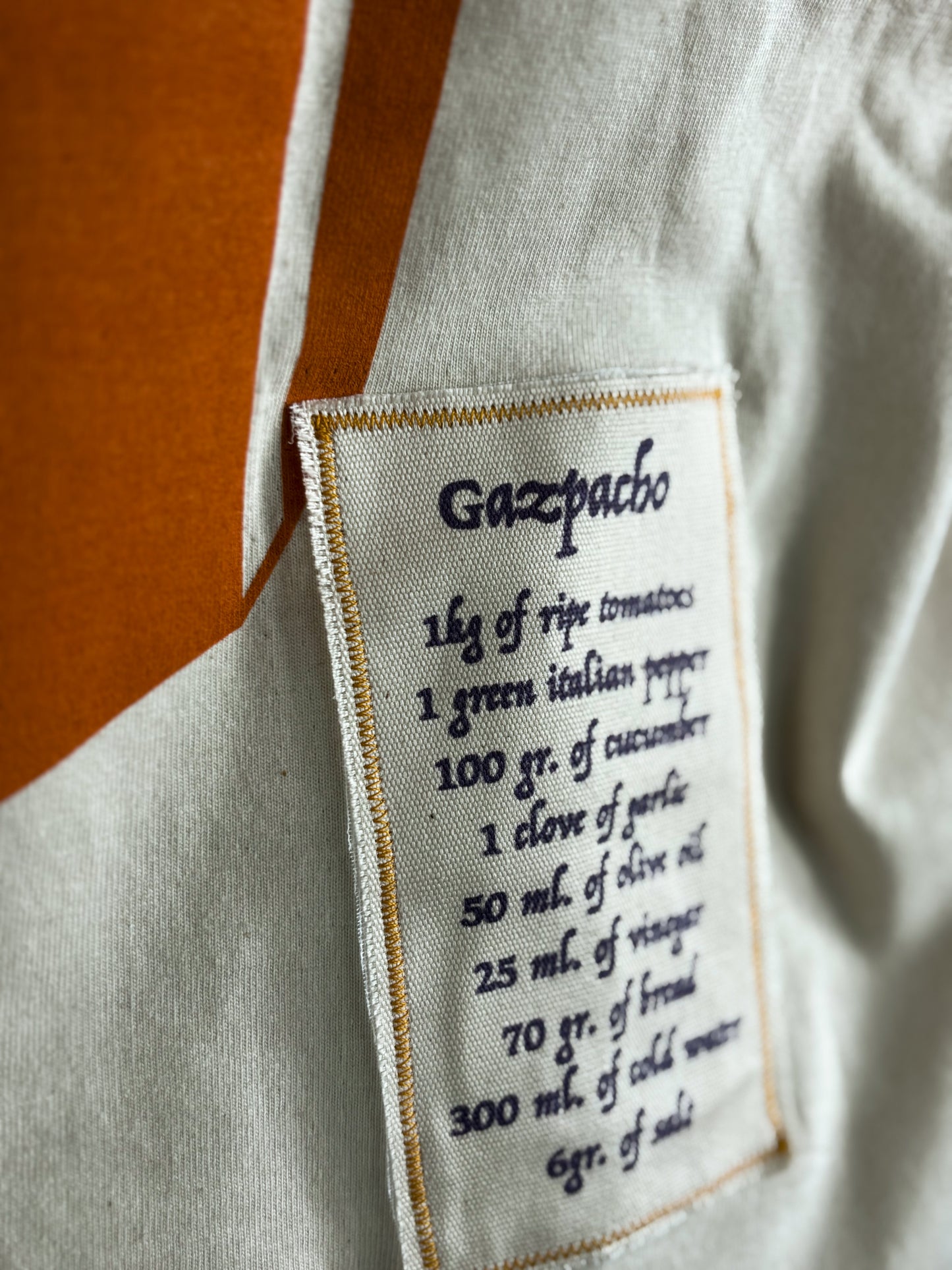 Camiseta GAZPACHO natural raw