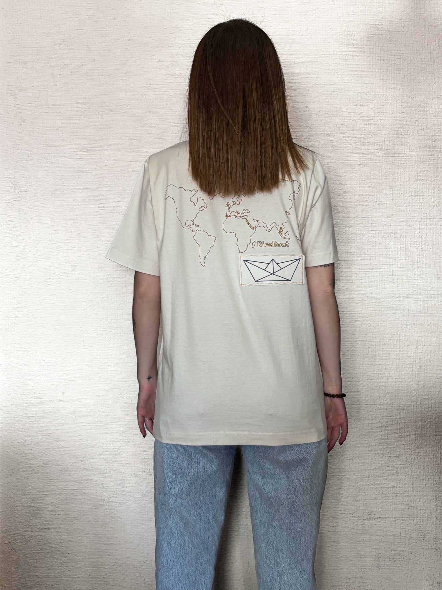 Camiseta BARCO natural raw
