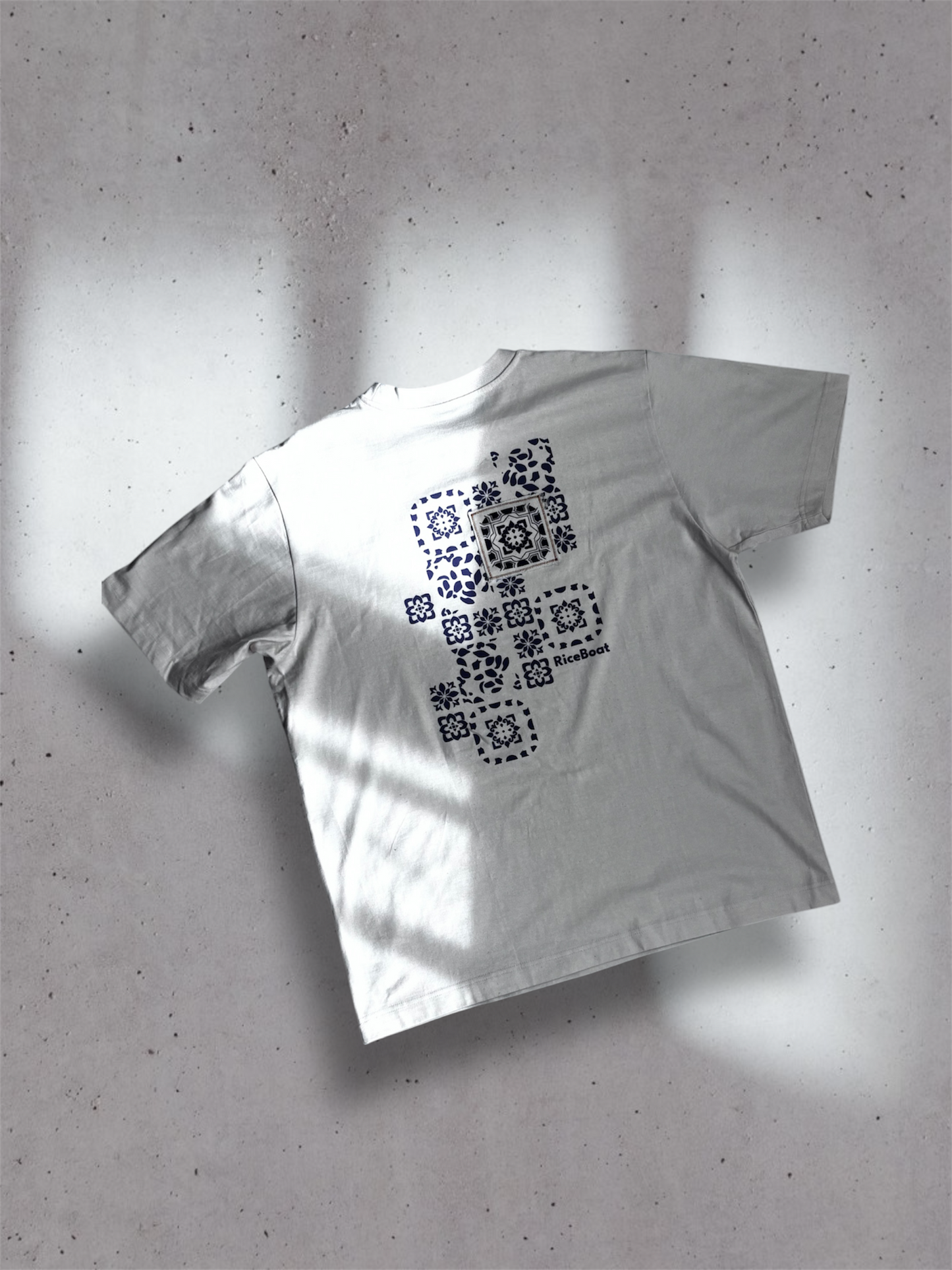 Camiseta AZULEJOS natural raw