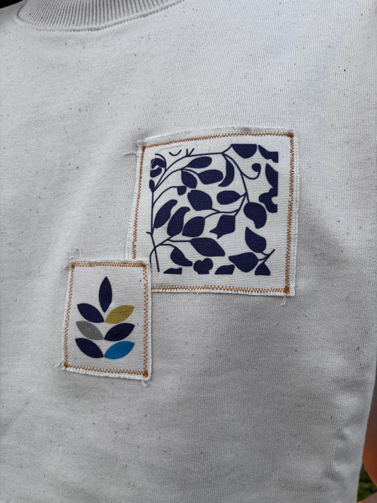 Sudadera AZULEJO natural raw