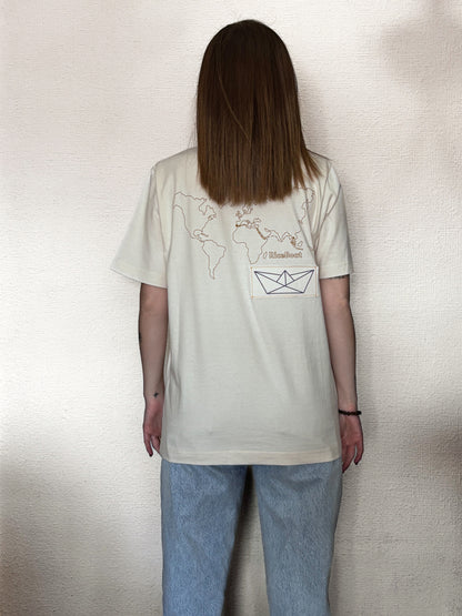 Camiseta BARCO natural raw