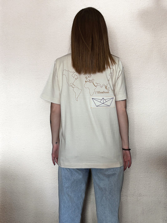 Camiseta BARCO natural raw